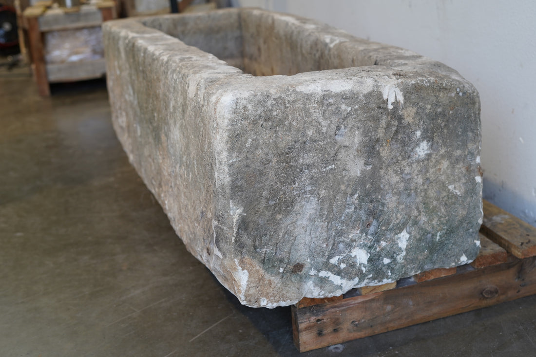 Side view of Vintage Limestone - 55" L x 23" W x 16" H