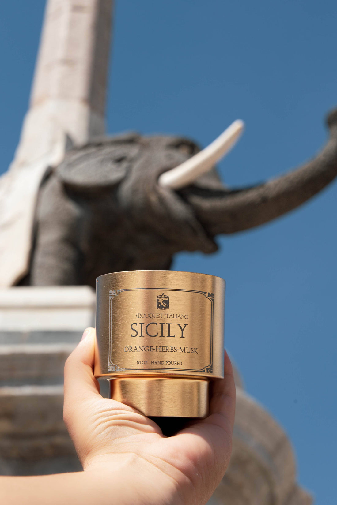 Sicily Luxury Scented Candle – Citrus & Mediterranean Herbs - Trouvaille Imports