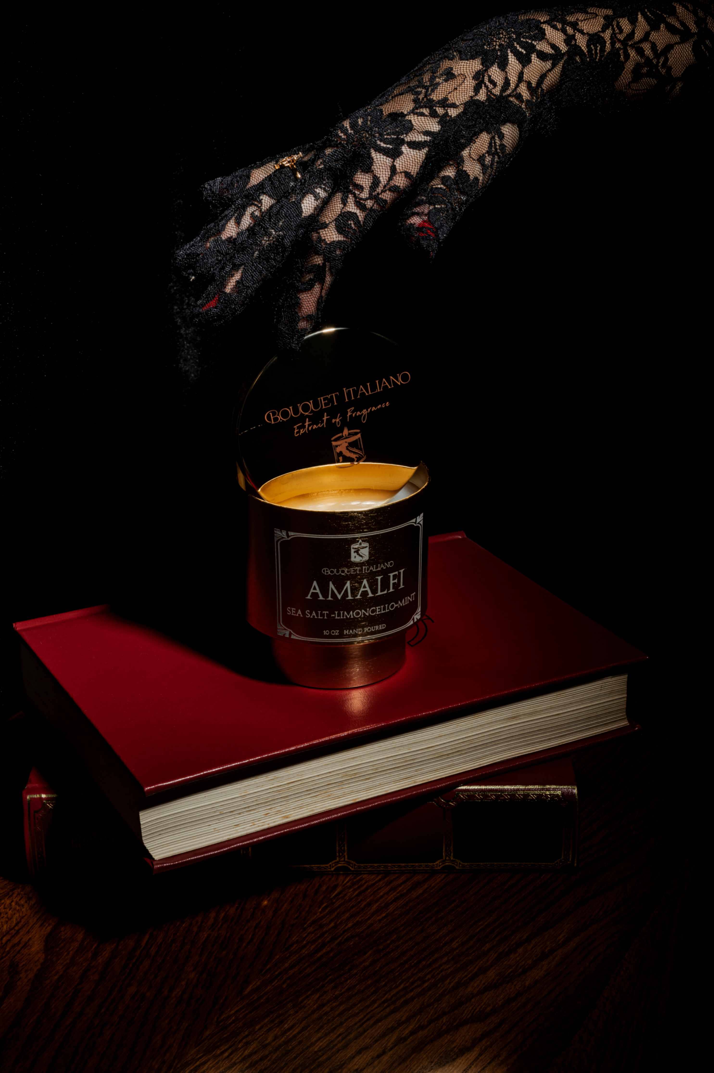 Amalfi Luxury Scented Candle – Italian Coastal Inspired - Trouvaille Imports
