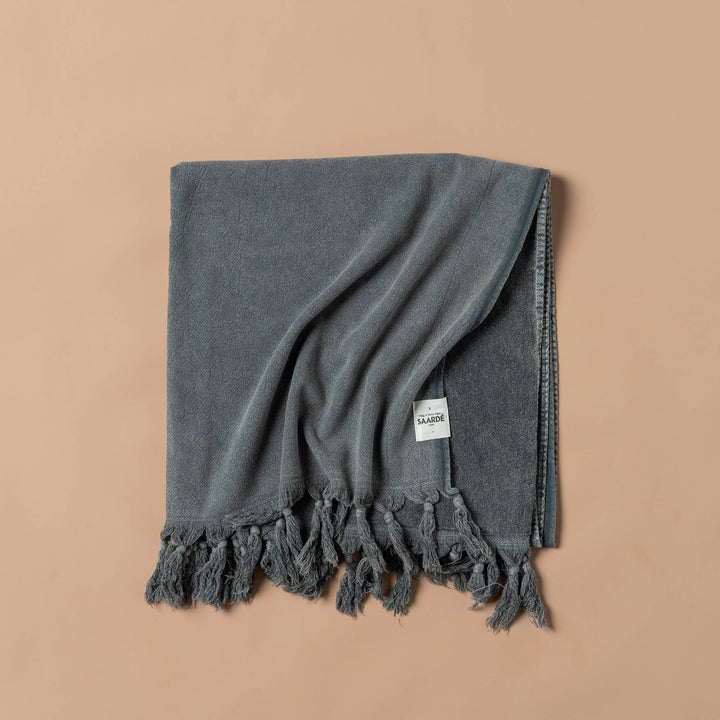 Vintage Wash Towel Collection | Charcoal - Trouvaille Imports