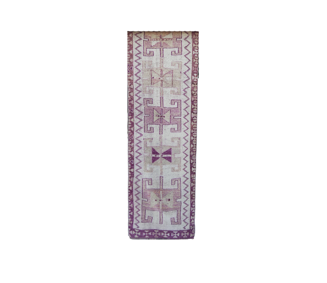 Turkish Runner Rug – 3 ft 2” x 10 ft 0” - Trouvaille Imports