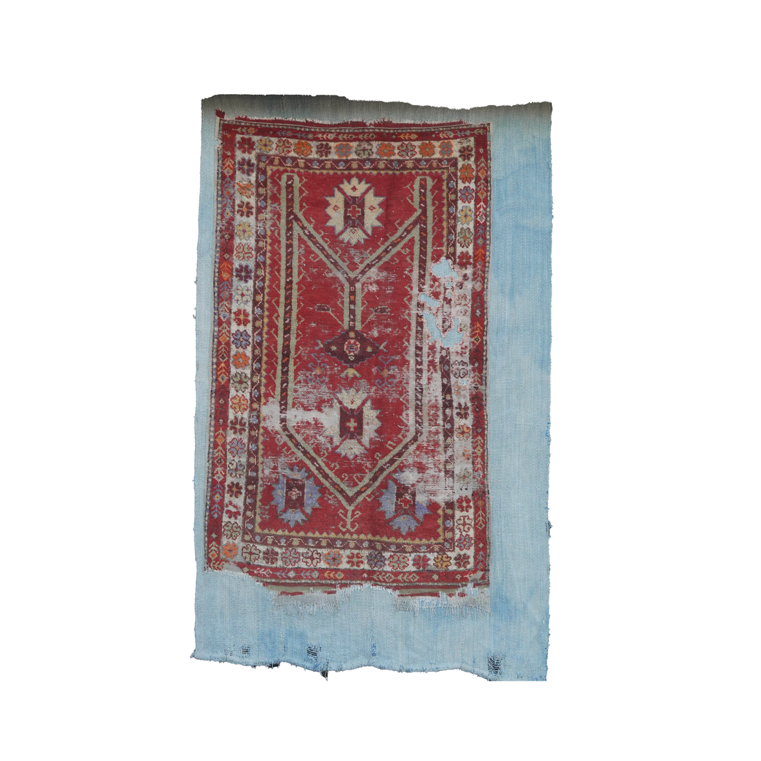 Vintage Turkish Oushak Rug and Tapestry – 4 ft 0” × 7 ft 3”