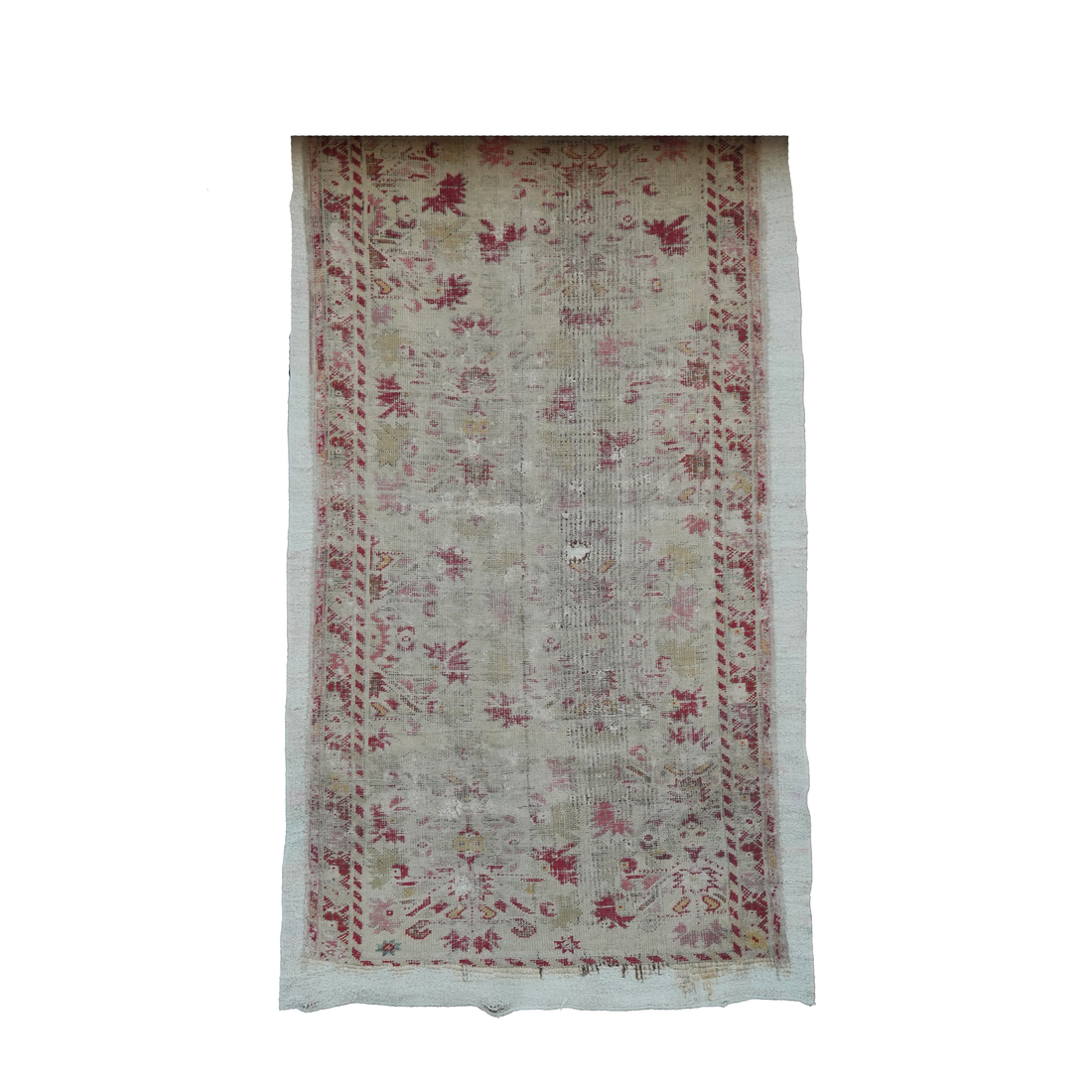 Vintage Turkish Oushak Rug and Tapestry – 3 ft 3” × 6 ft 4”